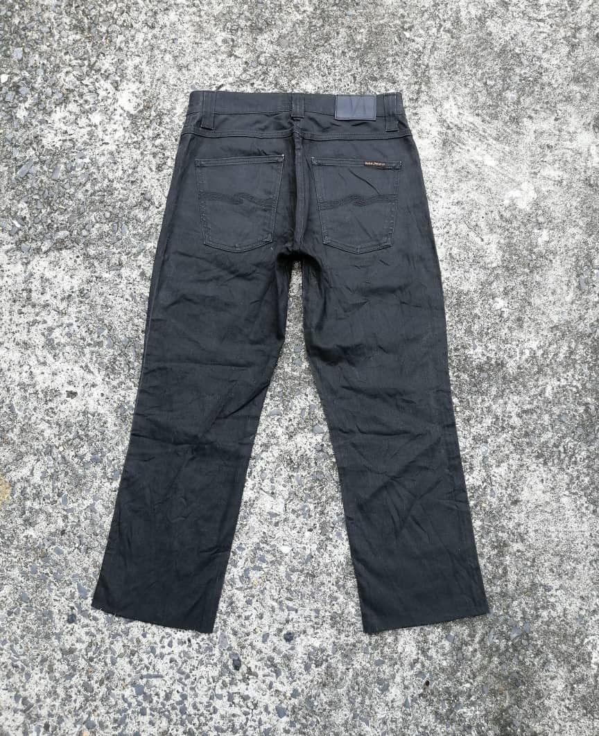 Nudie Jeans Nudie Jeans NJ2764 Slim Jim Black Coated Jeans Size US 29 - 2 Thumbnail