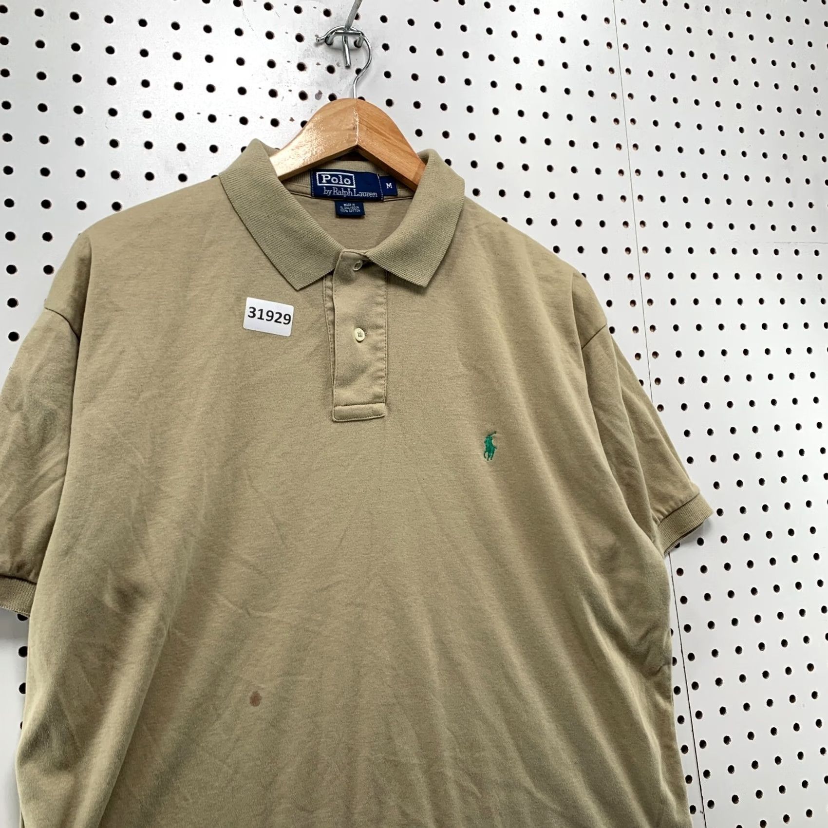 Polo Ralph Lauren VINTAGE Polo Ralph Lauren Shirt Mens Medium Brown Green Pony COllared Casual Size US M / EU 48-50 / 2 - 3 Thumbnail