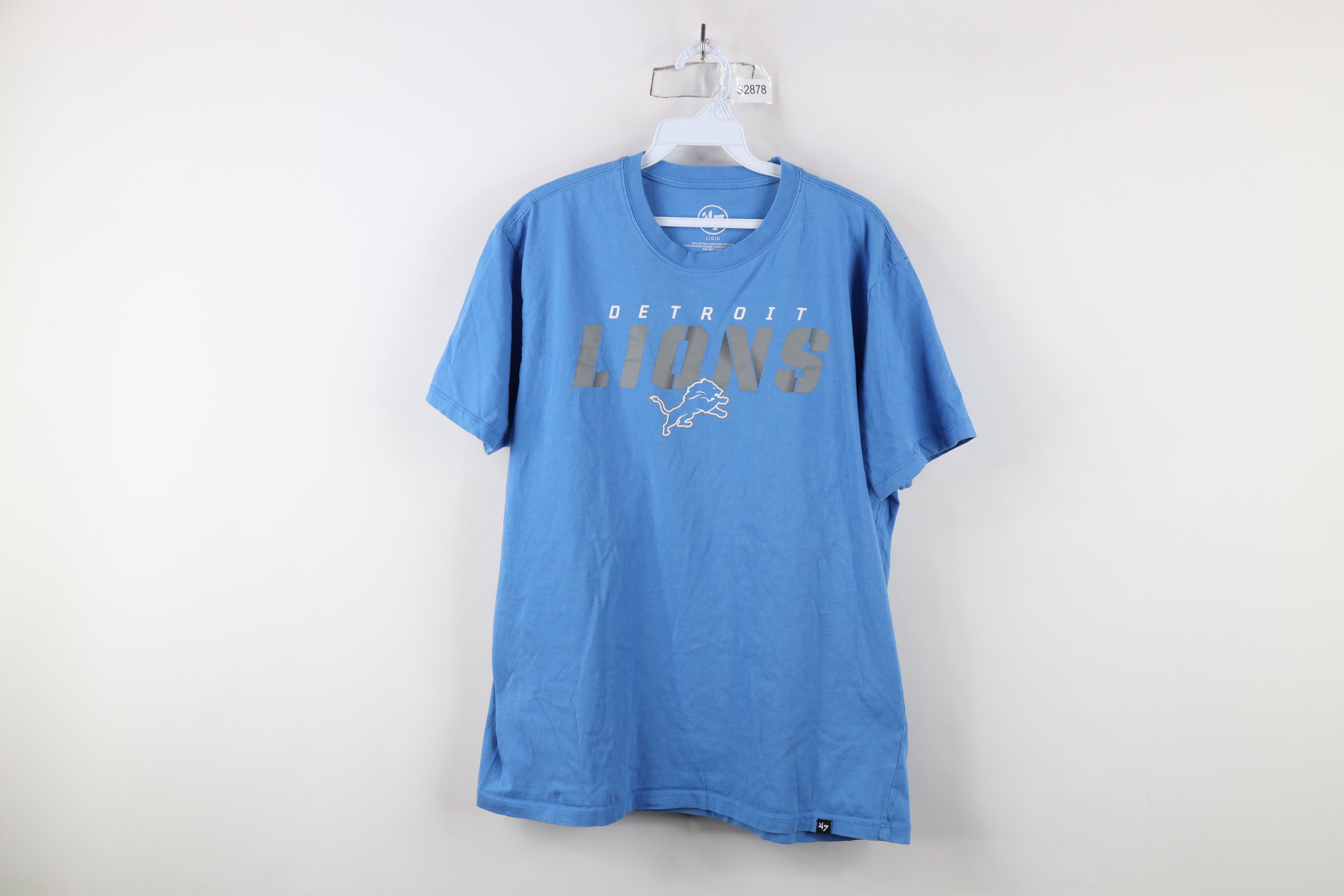 Vintage Y2K NFL Spell Detroit Lions Football Short Sleeve T-Shirt Size US L / EU 52-54 / 3 - 1 Thumbnail