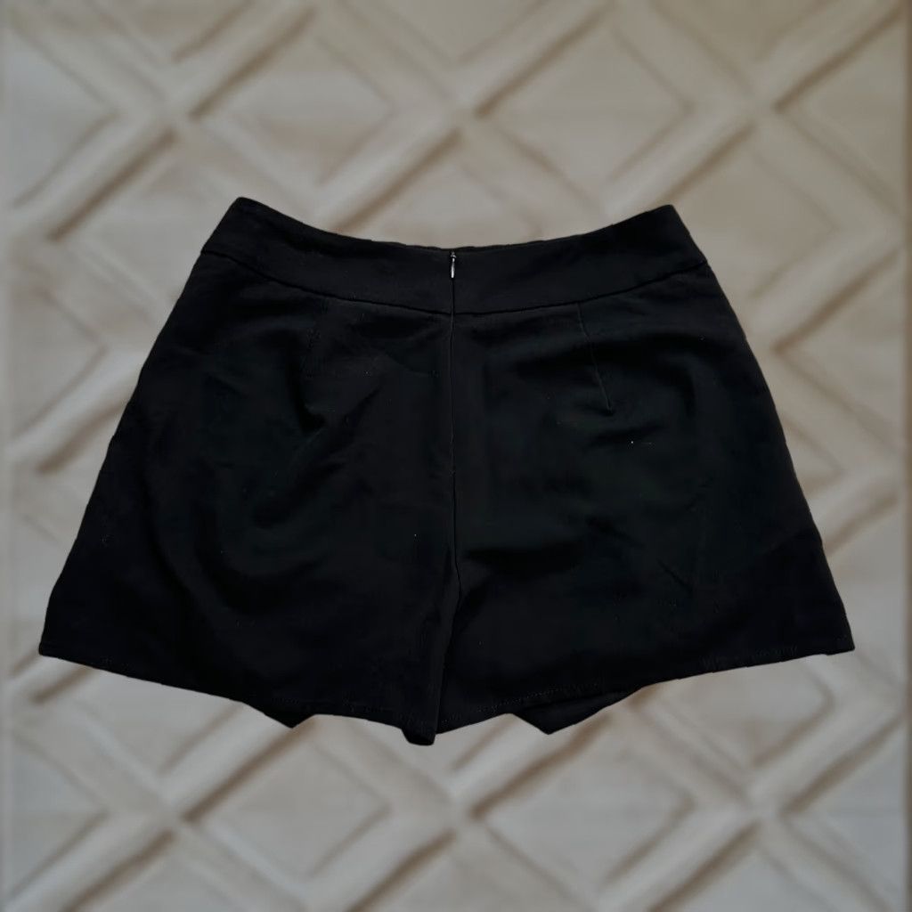 AQUA Aqua Skort Back Zip Womens Small Black Casual 26x13 Mini Size 28" / US 6 / IT 42 - 1 Thumbnail