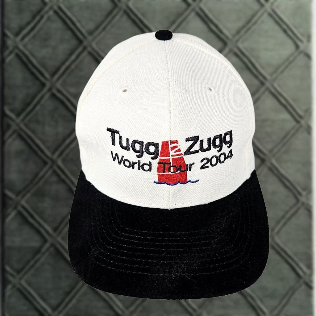 Vintage VINTAGE Otto Cap Tugg Zugg Hat Cap Baseball Snap Back One Size White Mens Tour 2004 Wool Leather Twill Solid Adjustble Casual Spring Summer Fall Size ONE SIZE - 1 Thumbnail