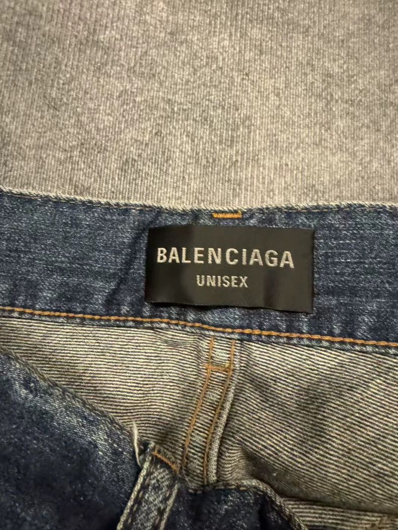 Balenciaga Balenciaga size XS Waist drawstring strap vintage blue was Size US 27 - 3 Thumbnail