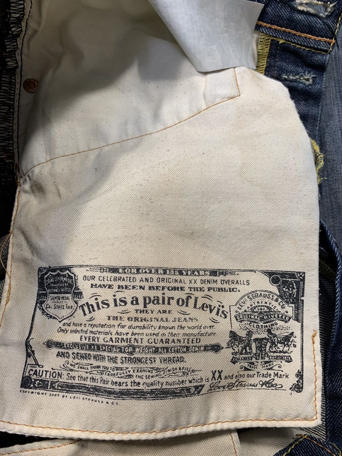 Levi's Hype 90s Levi’s Strauss Lot 501 Indigo Denim Jeans Buttonfly Size US 29 - 12 Thumbnail