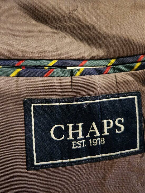 Chaps Ralph Lauren Chaps men's gray 100%wool sport coat jacket blazer size: 42R Size 42R - 4 Thumbnail
