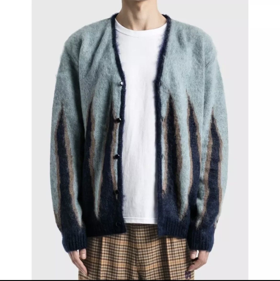 Needles Mohair Cardigan Flame | Grailed