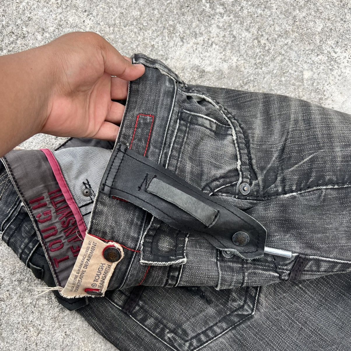 Japanese Brand “y2k style” TOUGH JEANSMITH BLACK WASHED DENIM PANTS Size US 31 - 16 Thumbnail