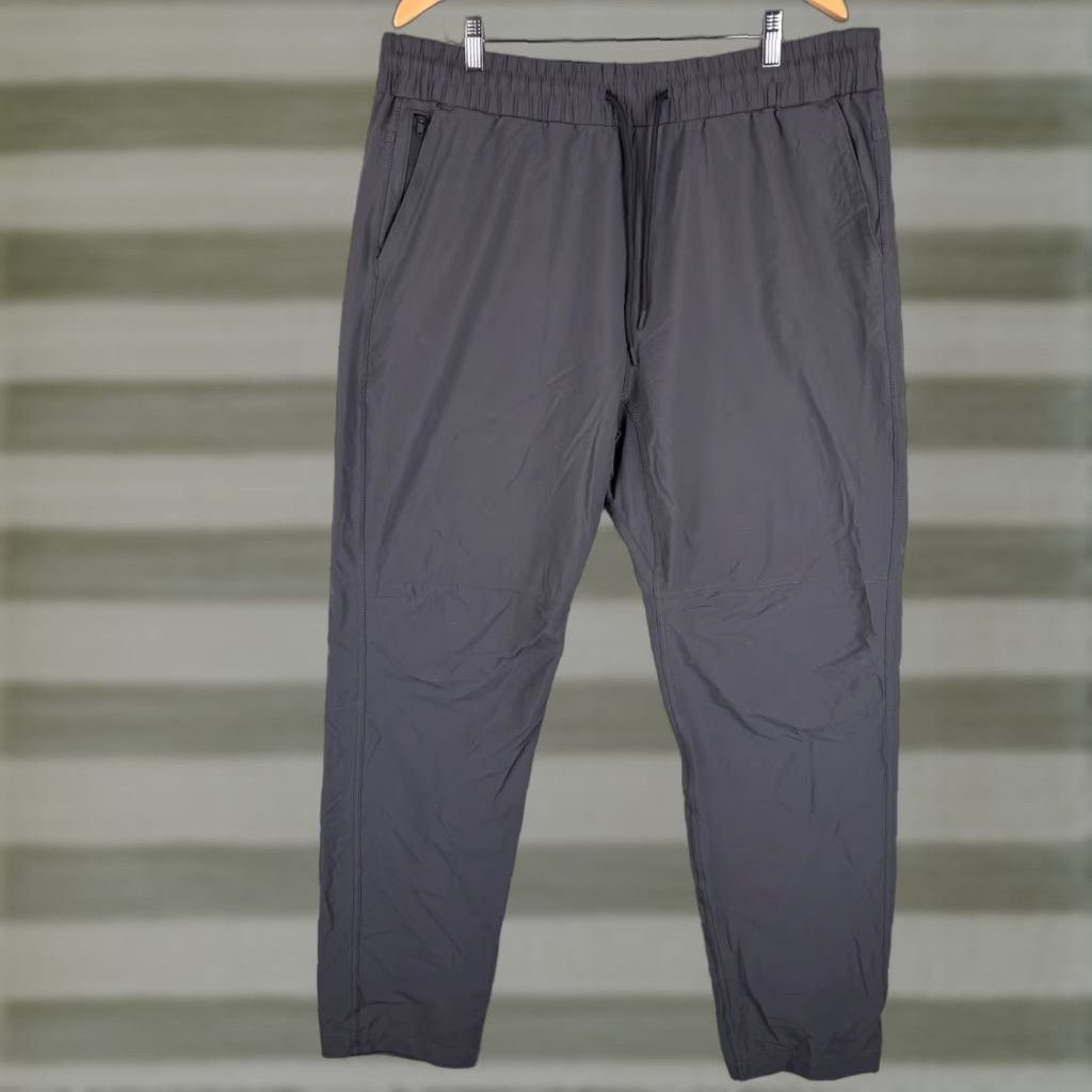 Abercrombie & Fitch VINTAGE Abercrombie & Fitch Track Pants Mens XL Long Gray Nylon Zip Pockets Lightweight Size US 36 / EU 52 - 1 Thumbnail