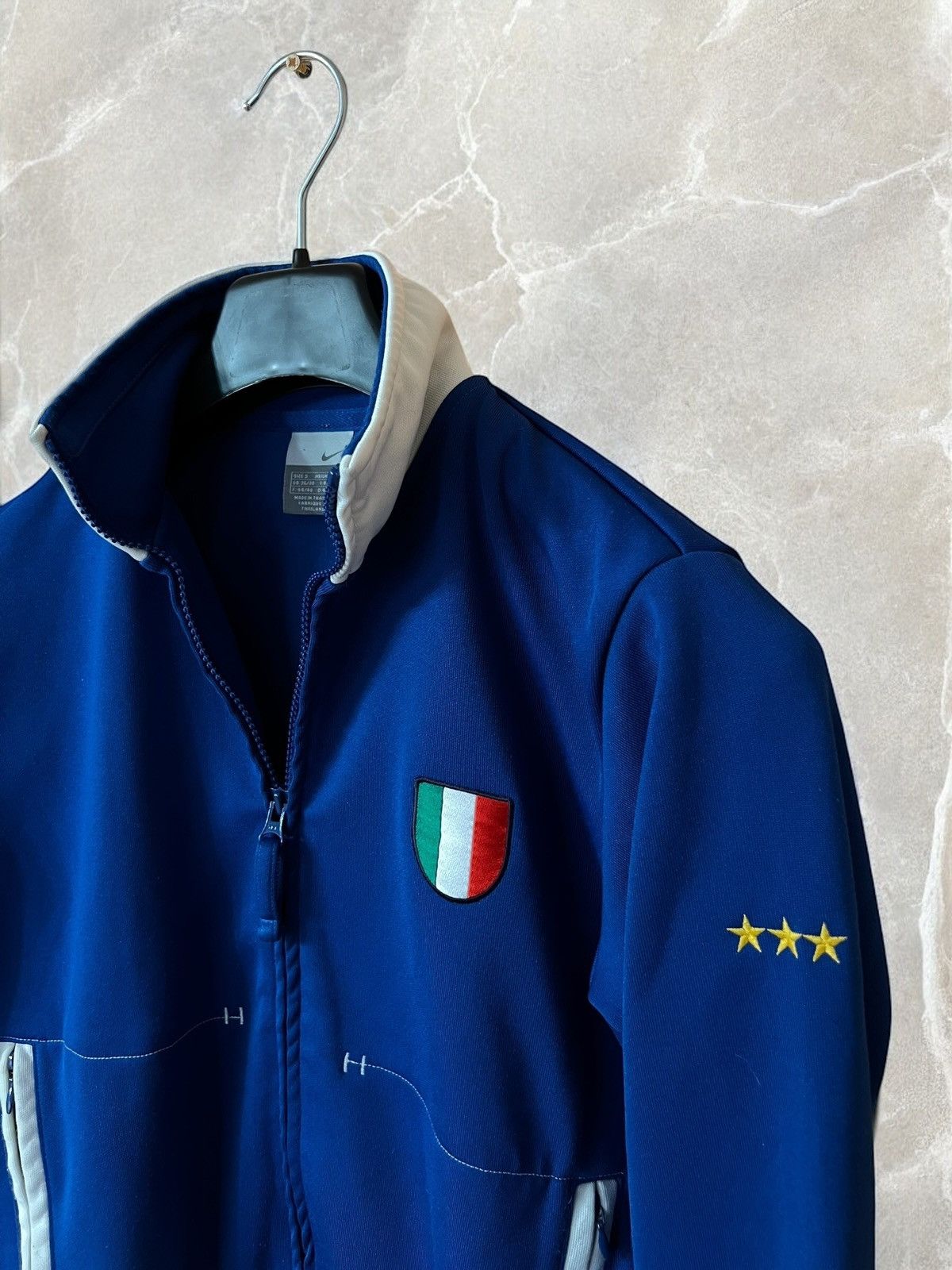Nike × Vintage NIKE Italy "AZZURRI ULTRAS TRACK Jacket soccer National Team Size US S / EU 44-46 / 1 - 8 Thumbnail