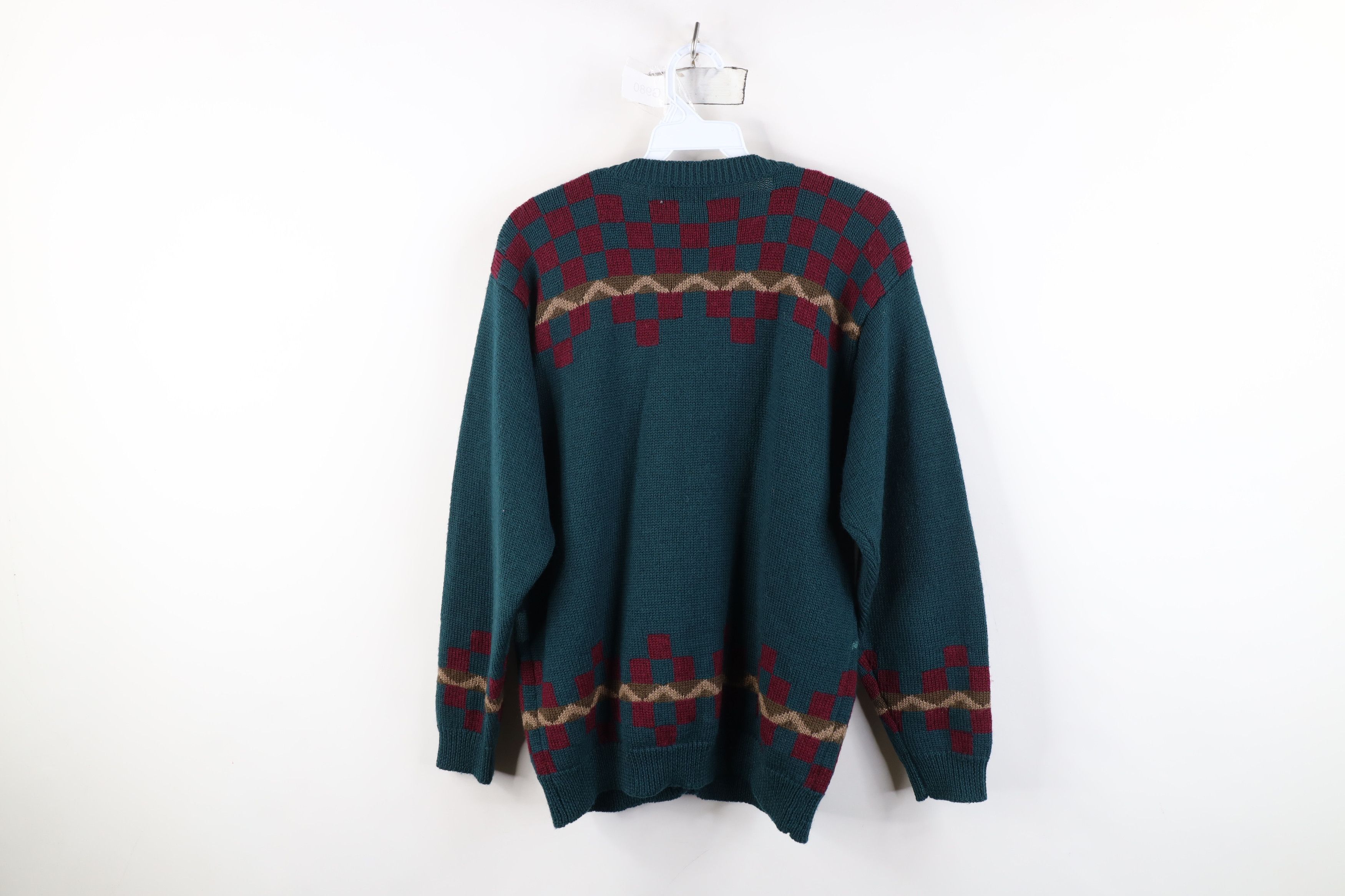 Vintage Vintage 90s Streetwear Deer Buck Wool Knit Cardigan Sweater Size M / US 6-8 / IT 42-44 - 12 Thumbnail