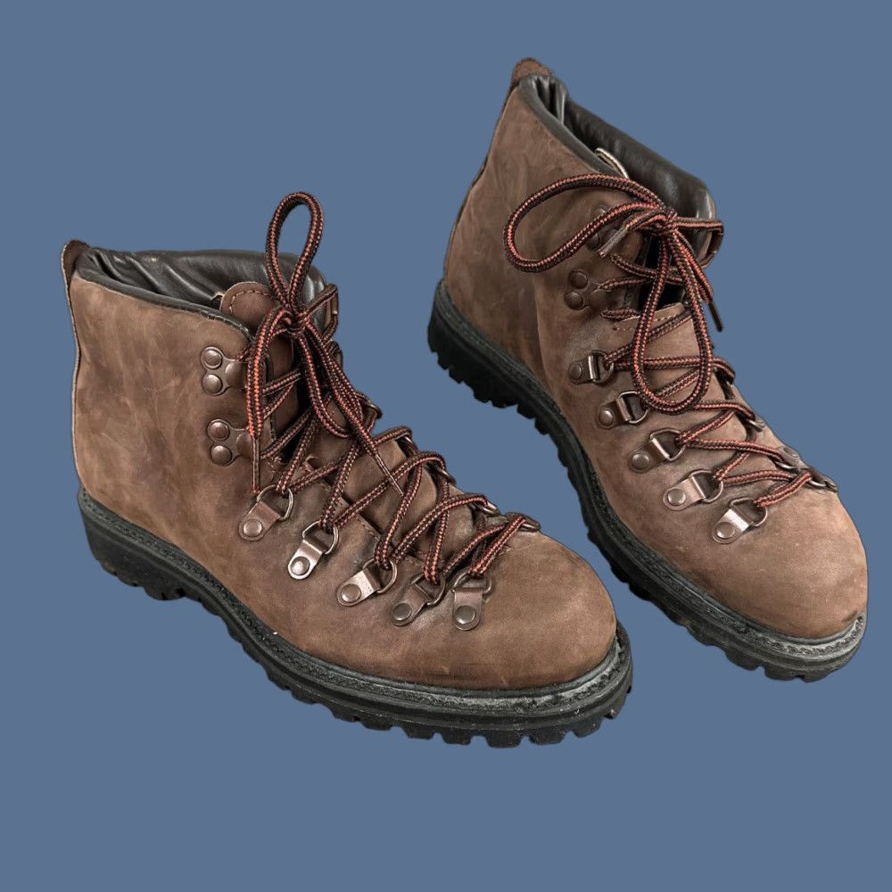 VINTAGE Bean Brown Leather Ankle Boots Womens Size 9M