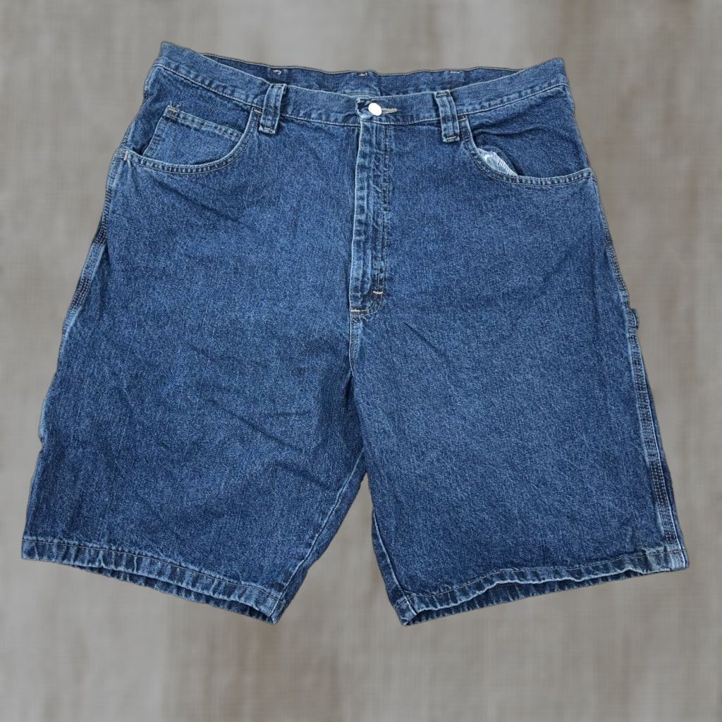 Wrangler VINTAGE Wrangler Shorts Men 38 Bermuda Denim Blue 90s Grunge Hip Hop Rockabilly Classic Workwear Casual Baggy Jorts Relaxed 5-Pocket Size US 38 / EU 54 - 1 Thumbnail