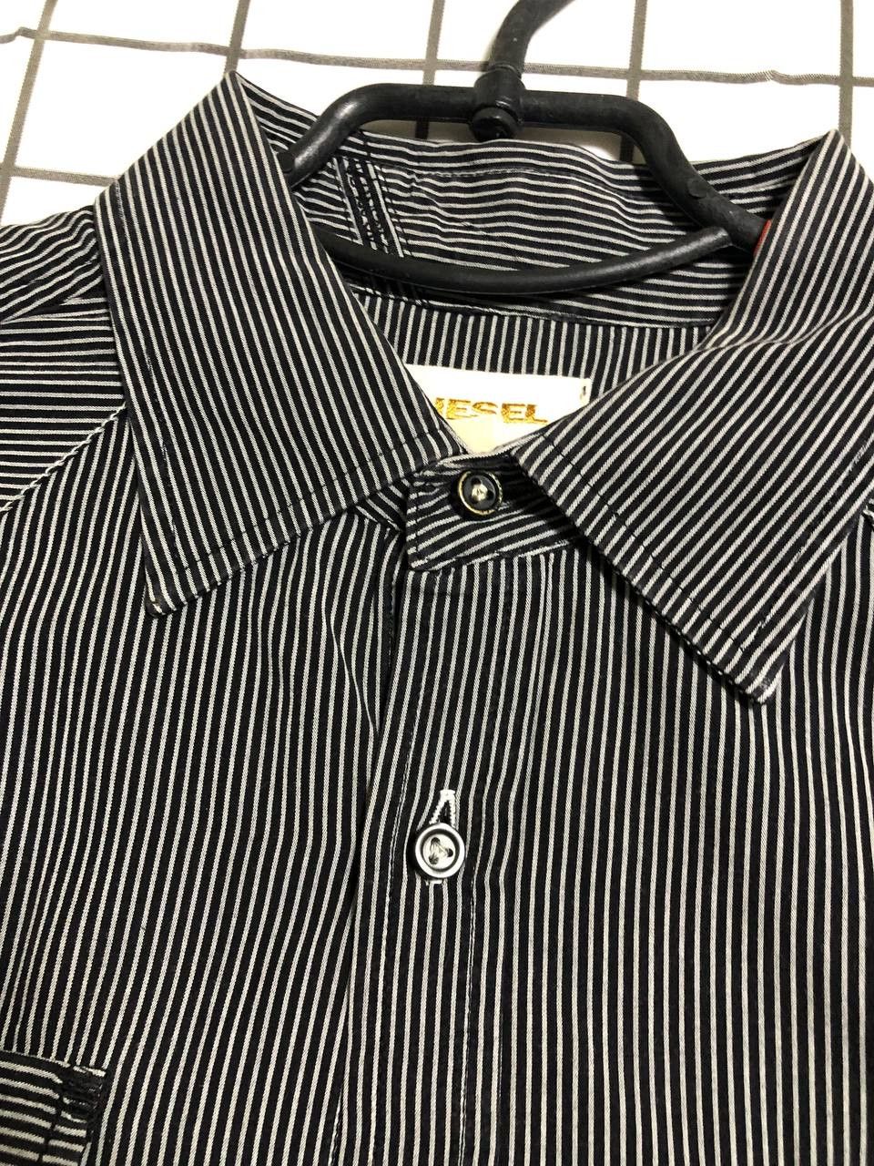 Diesel Vintage Diesel quilted contrast logo shirt japan style Size US XL / EU 56 / 4 - 12 Thumbnail