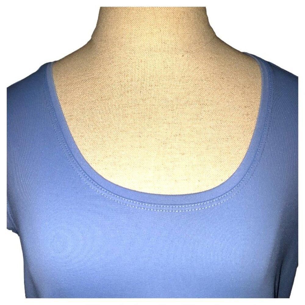Designer CT1696 Peck & Peck Essentials Blue Tank M Size M / US 6-8 / IT 42-44 - 2 Thumbnail