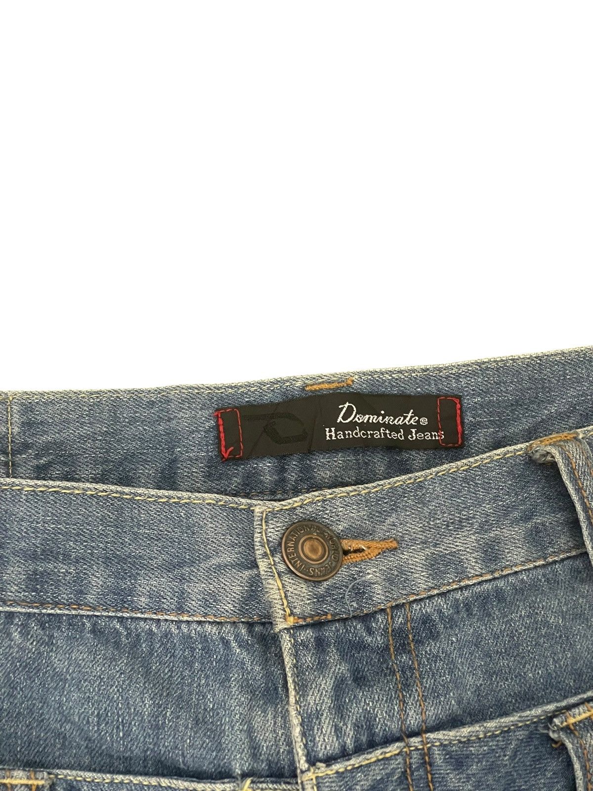 Japanese Brand Double Waist Jeans Dominate Slim Denim 2🟦2 Size US 31 - 13 Thumbnail