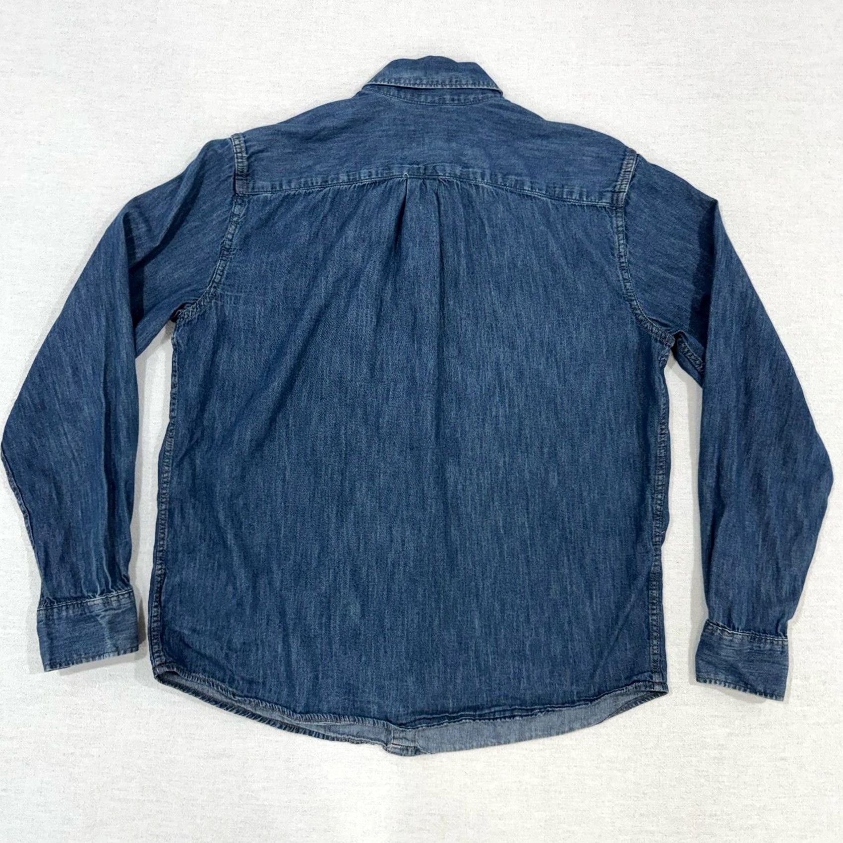 Gap VINTAGE GAP Denim Shirt Women’s Medium Untucked Fit Button Down Long Sleeves Size M / US 6-8 / IT 42-44 - 5 Thumbnail