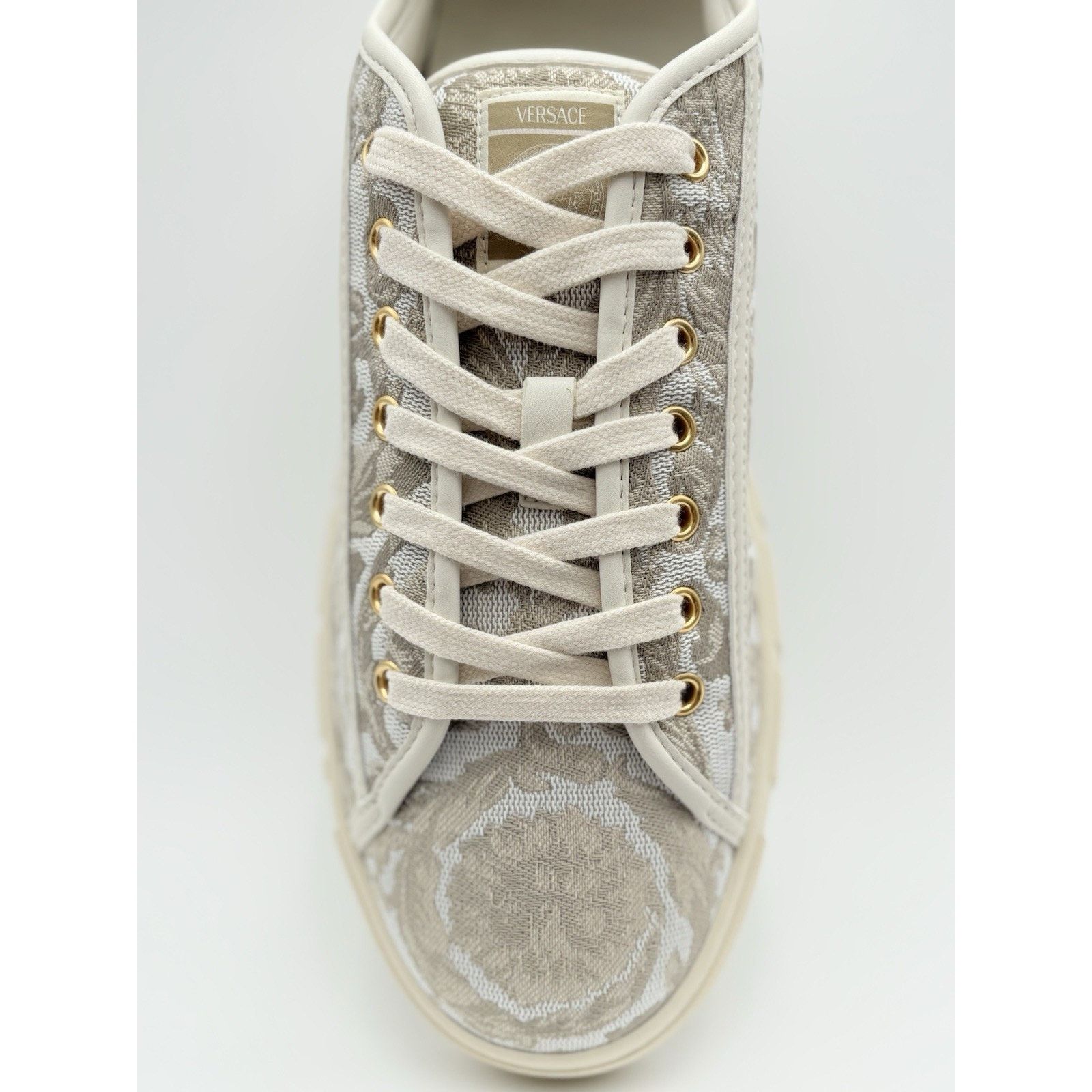 Versace Versace Barocco Greca Sneaker ' Beige Print ' | WORN ONCE! Size US 11 / EU 44 - 5 Thumbnail