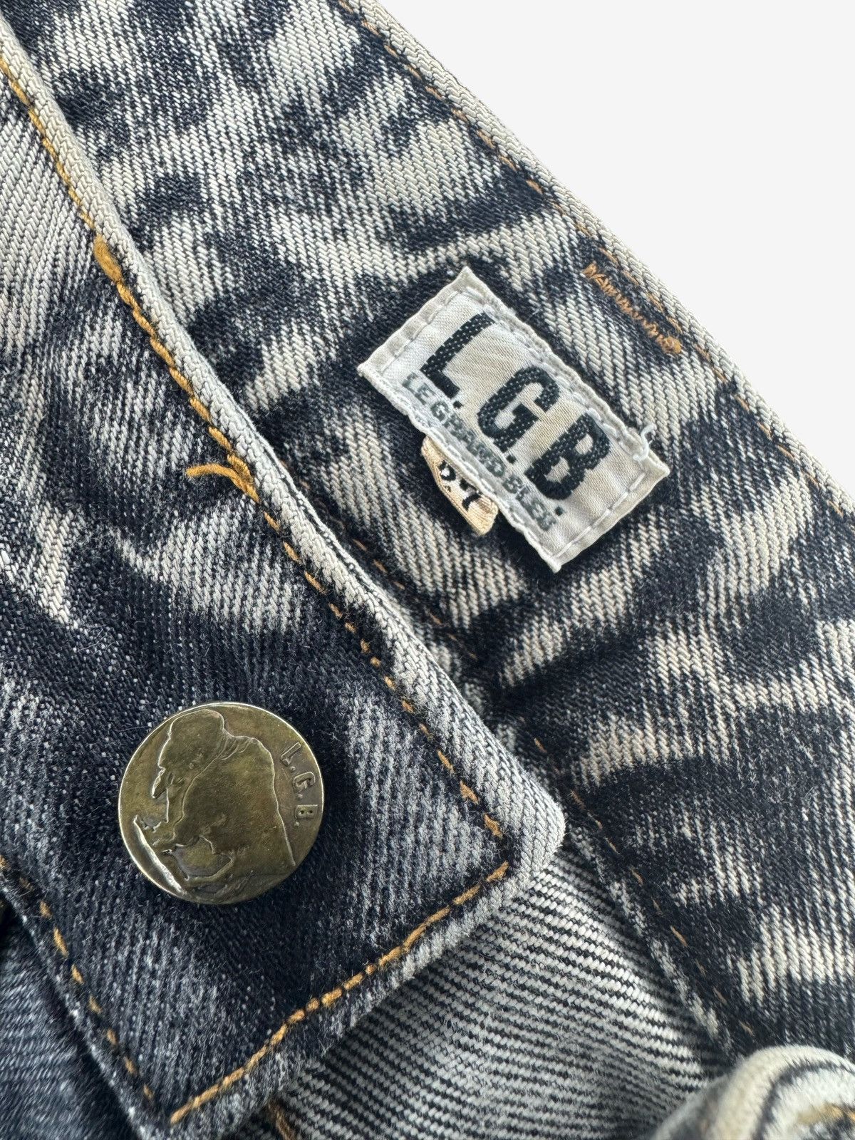 Le Grande Bleu (L.G.B.) LGB Rabbit Bootcut Zipper Denim Size US 30 / EU 46 - 5 Thumbnail