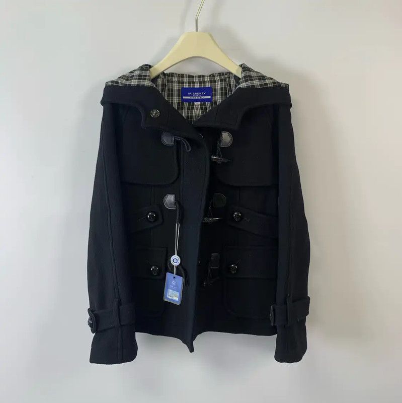 Burberry Burberry Women's Black Wool Coat Size ONE SIZE - 1 Thumbnail