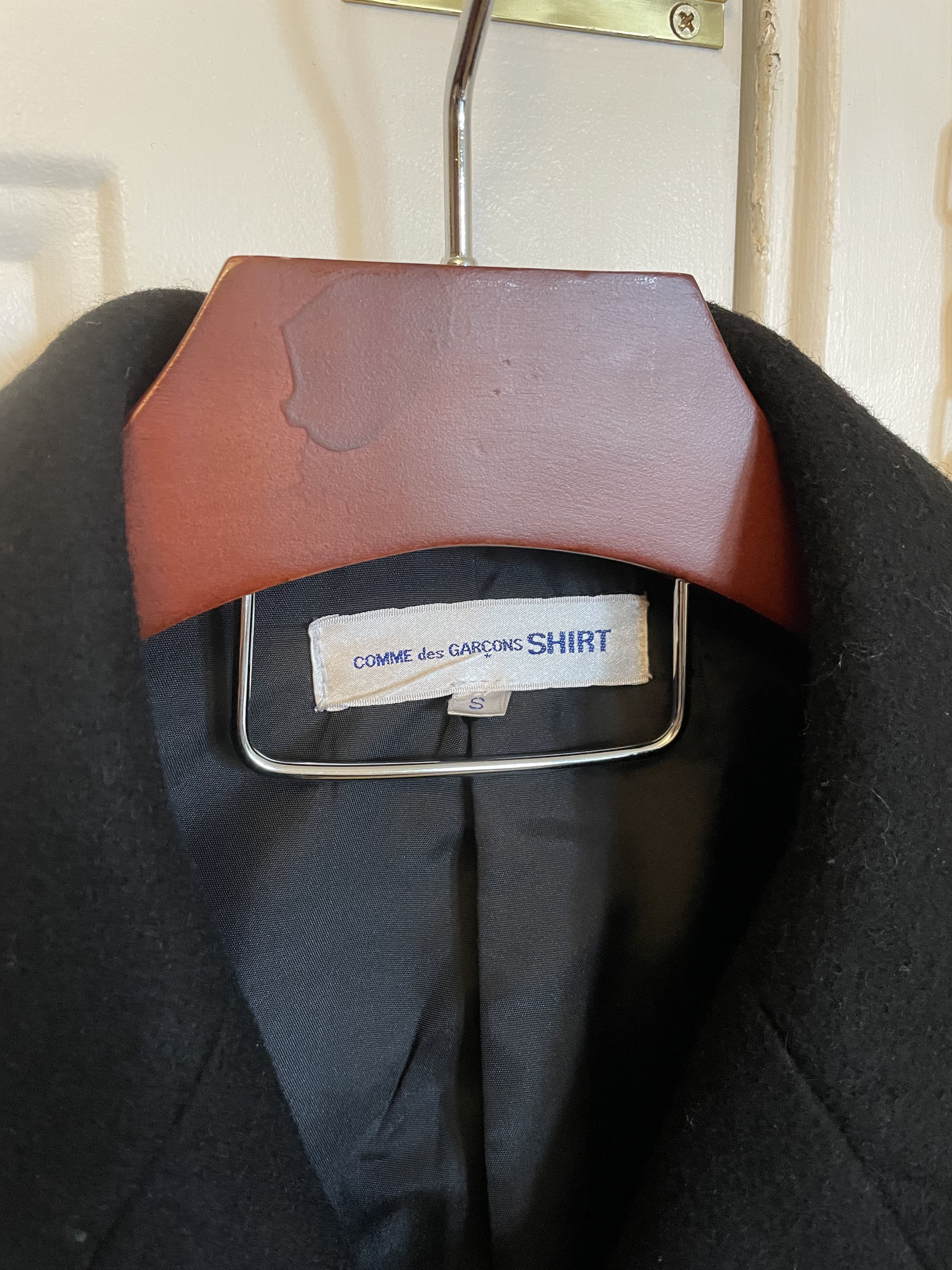 Comme des Garcons Double Breasted Heavy Wool Overcoat Size US S / EU 44-46 / 1 - 3 Thumbnail