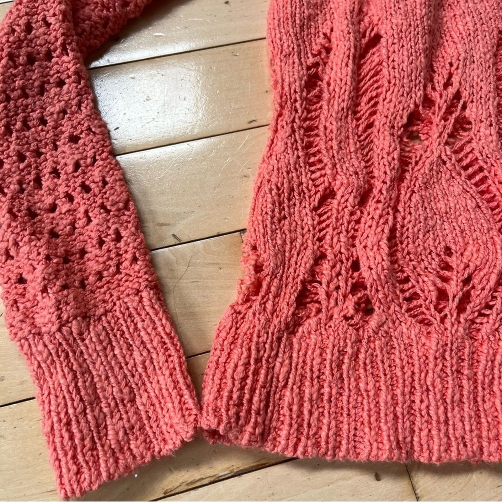 American Eagle Outfitters American Eagle Outfitters Pink Sweater NWT Open Loose Knit Size S / US 4 / IT 40 - 3 Thumbnail