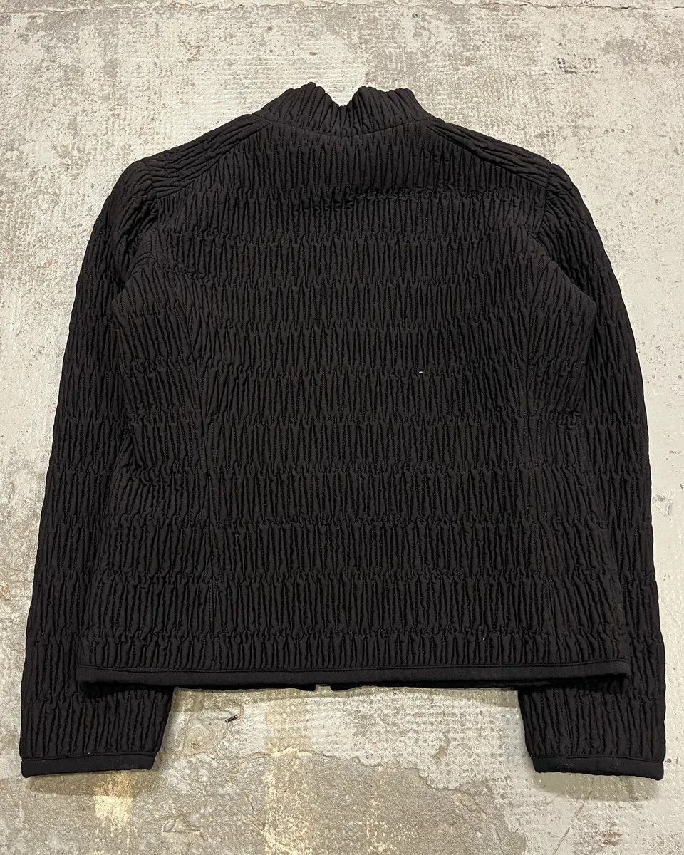 Prada AW2011 Prada Black Pleated Texture Zip-up Jacket Size M / US 6-8 / IT 42-44 - 7 Thumbnail