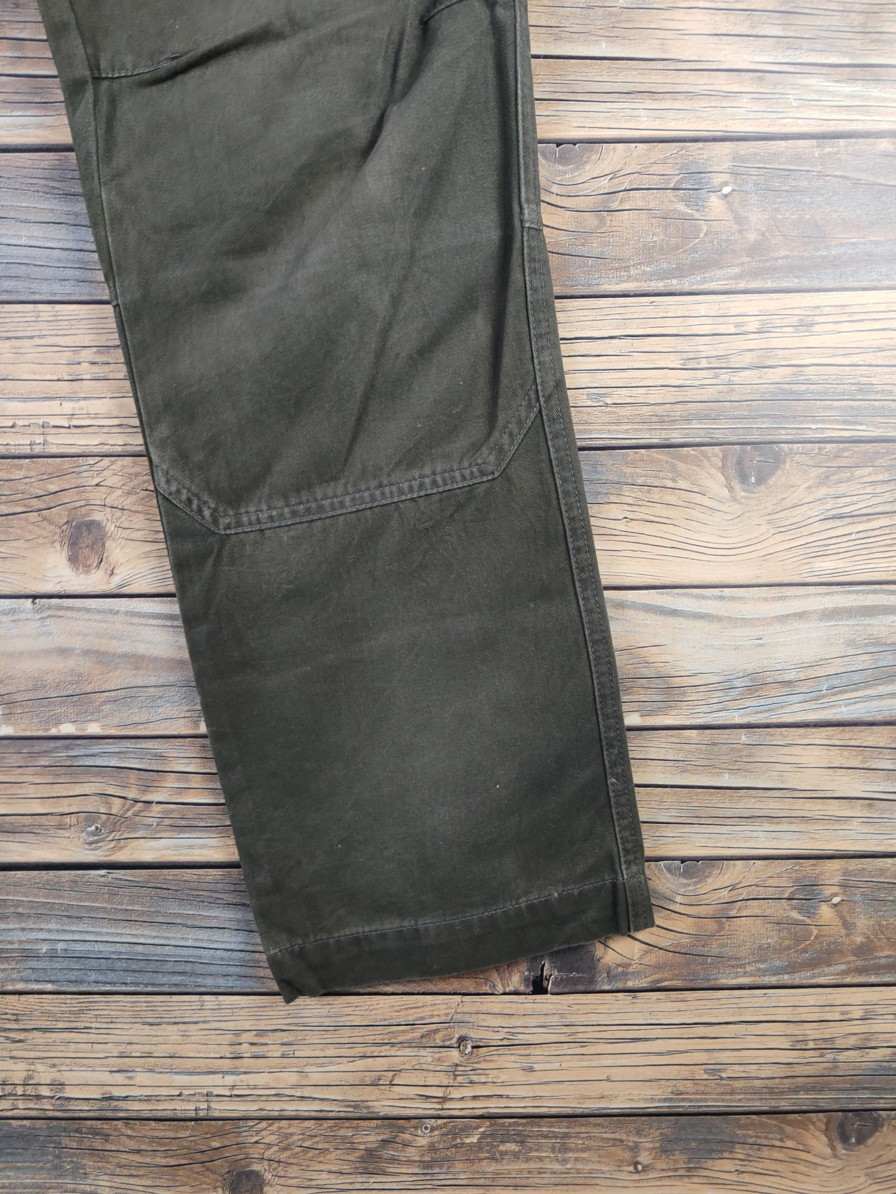 Japanese Brand DL TS Design Dark Olive Multipocket Cargo Pants #46-277T Size US 33 - 8 Thumbnail