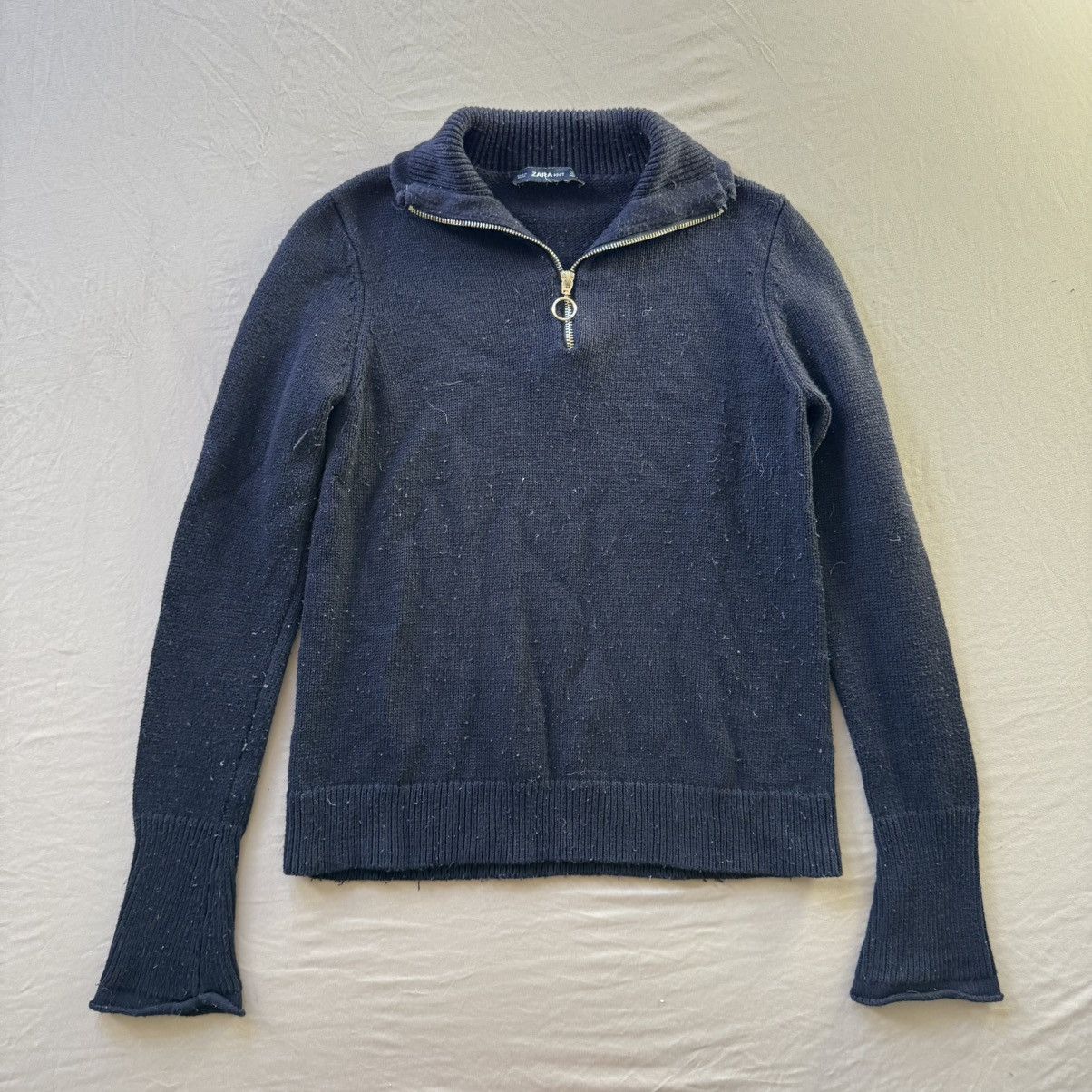 Zara Zara Knit Quarter Zip Sweater Size M / US 6-8 / IT 42-44 - 1 Thumbnail