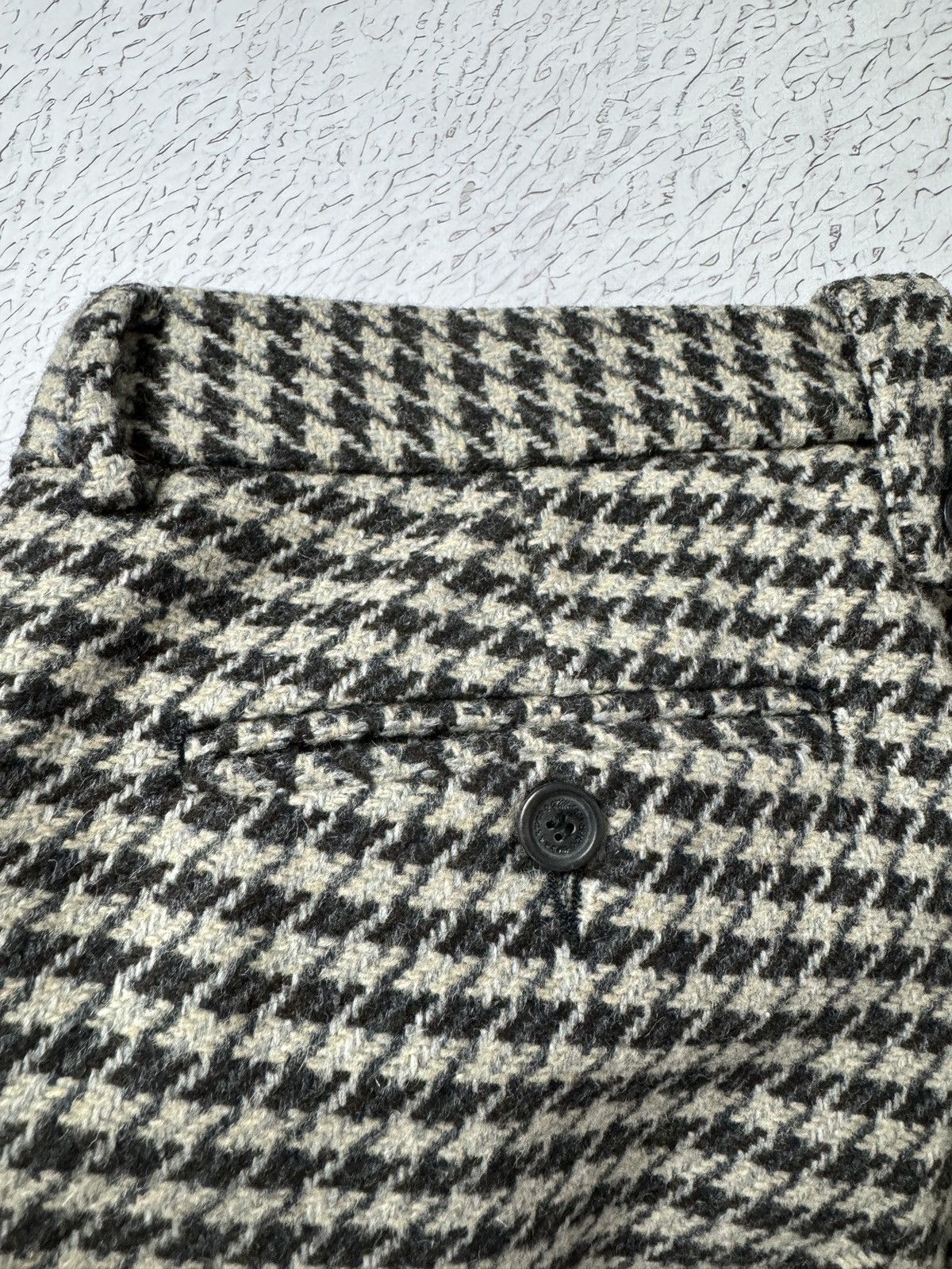 Bally Bally Wool Gray houndstooth casual classic pants Size US 30 / EU 46 - 19 Thumbnail