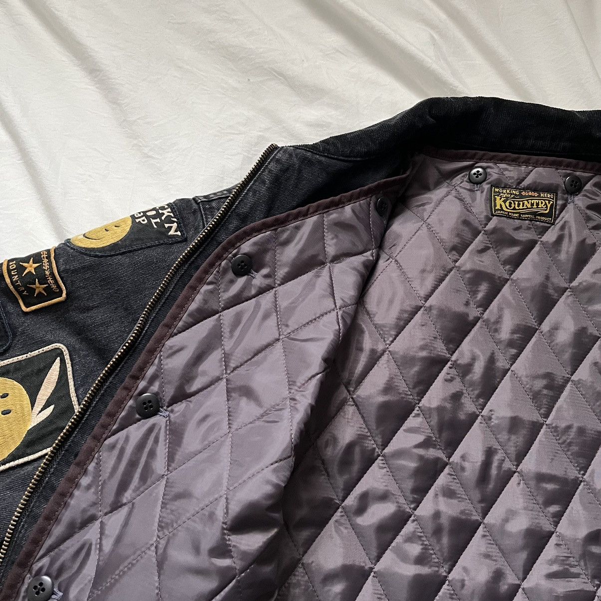 Kapital 14OZ denim DRIZZLER JACKET smiley Anarchy remake stk size 2 Size US M / EU 48-50 / 2 - 5 Thumbnail