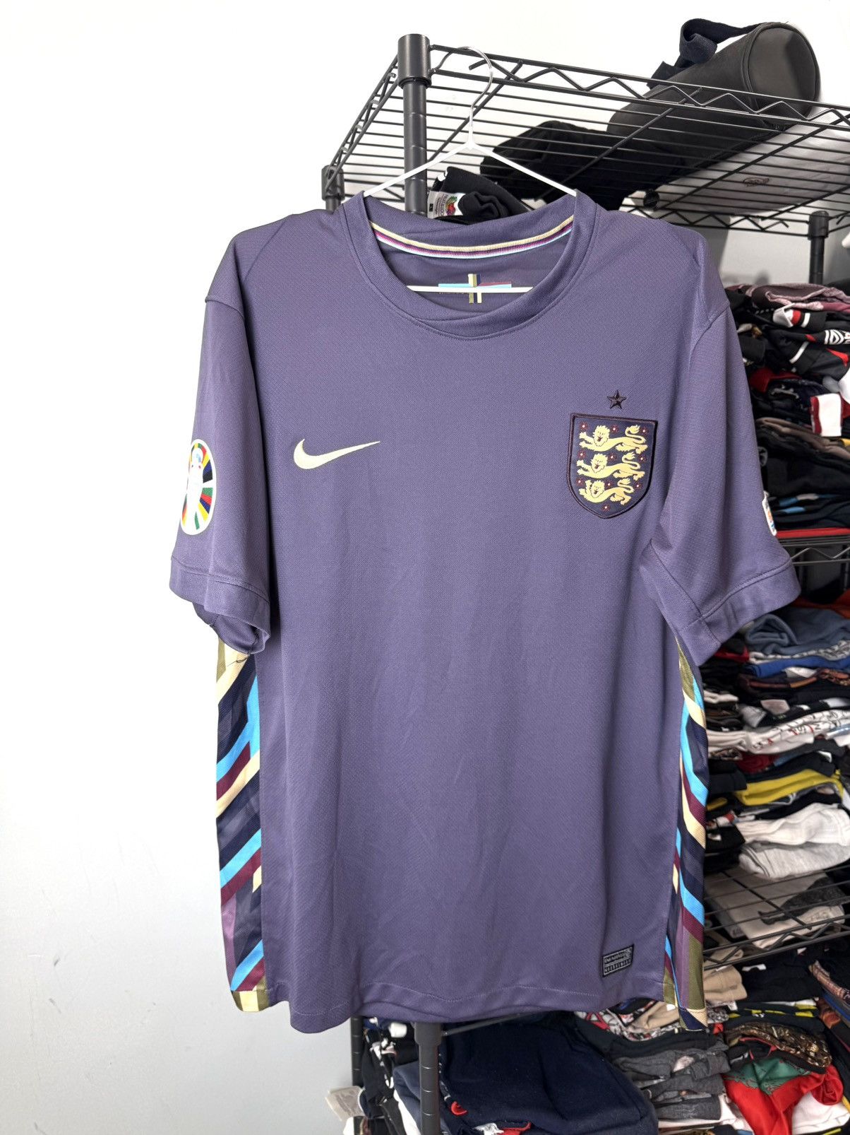 Nike Nike England Soccer Jersey T Shirt UEFA Championship Size US L / EU 52-54 / 3 - 1 Thumbnail