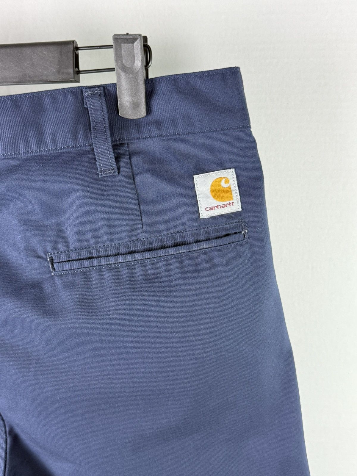 Carhartt × Carhartt Wip Carhartt WIP Presenter Shorts Navy Blue Street Classic Vibe Size US 33 - 5 Thumbnail
