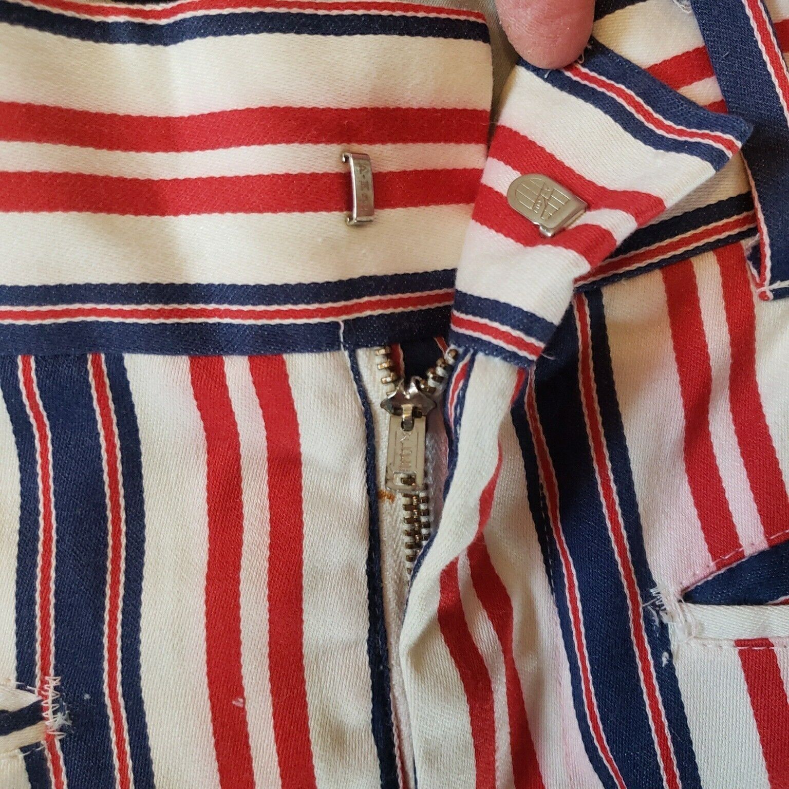 Vintage Master Prest Bell Bottom Pants 60s Wild Striped Trousers Wal Size US 30 / EU 46 - 9 Thumbnail