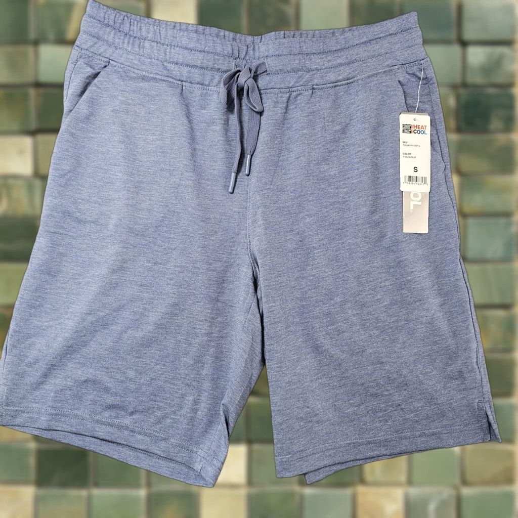 Vintage 32 Degrees Cool Shorts Mens Small Blue Sweat Lounge Drawstring 9 Inseam Athletic Size US 29 - 1 Thumbnail