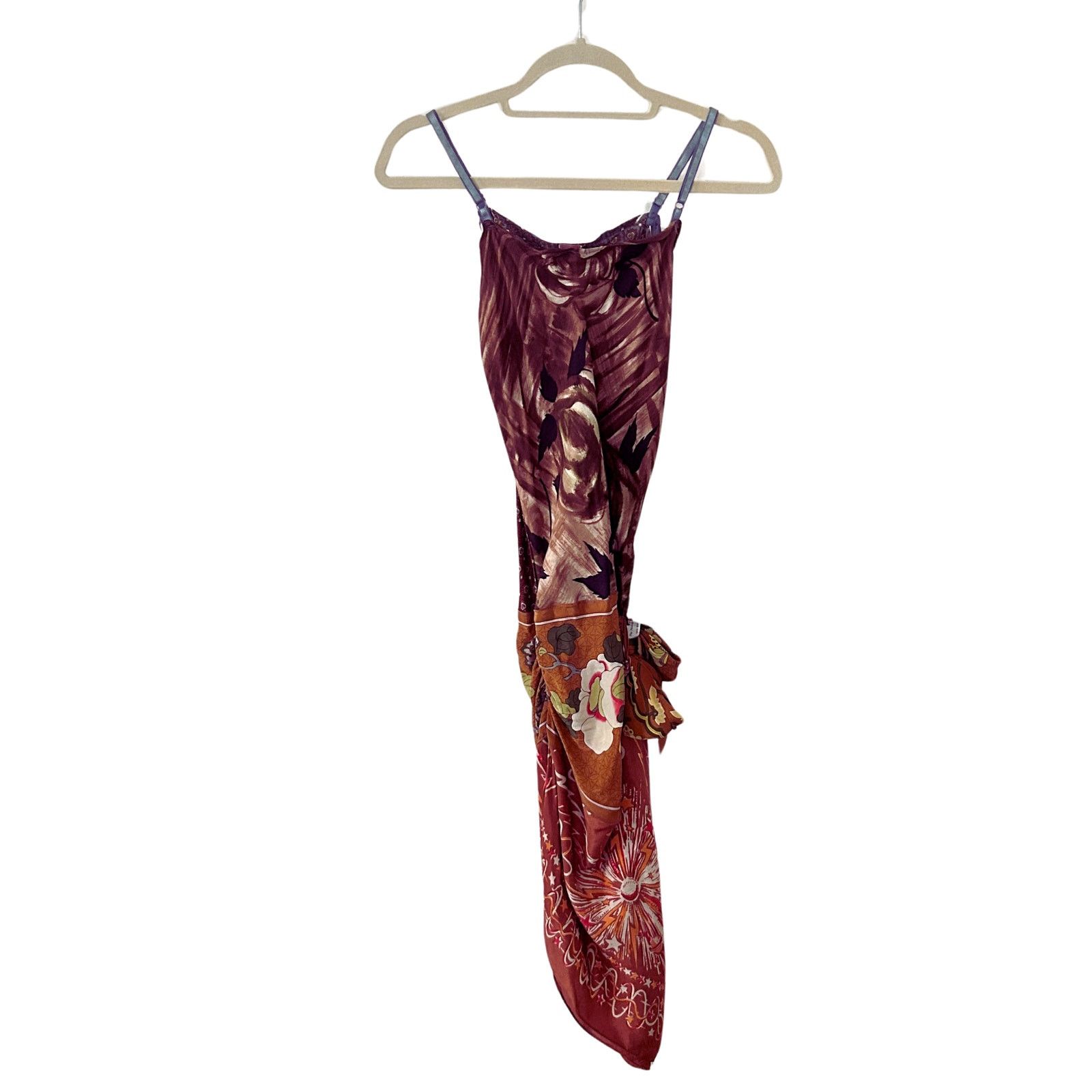 Vintage Y2K Vintage Mixed Scarf Tunic with Met Museum Silk Sash Size S / US 4 / IT 40 - 2 Thumbnail