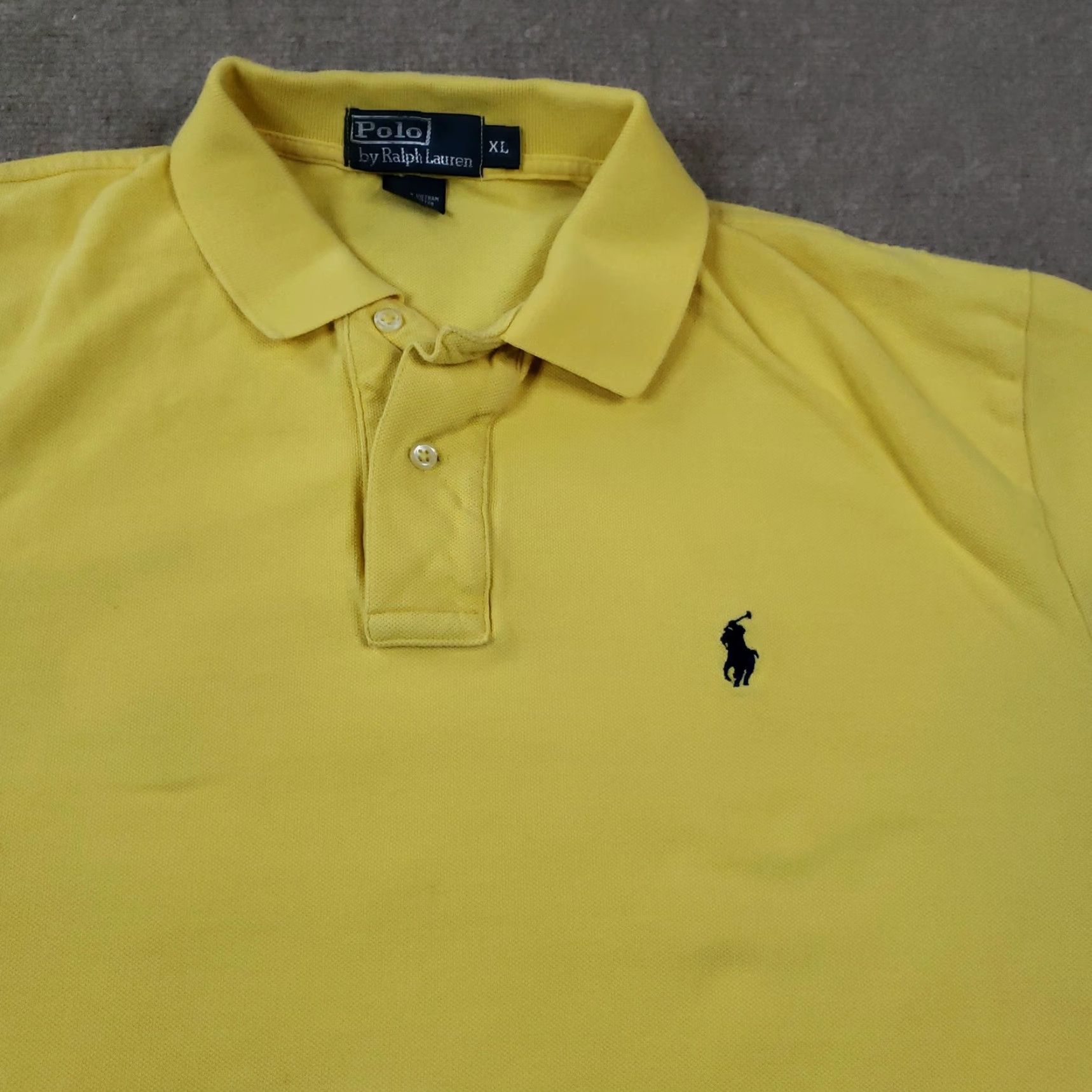 Polo Ralph Lauren Polo Ralph Lauren Shirt Mens XL Yellow Short Sleeve Pique Cotton Size US XL / EU 56 / 4 - 6 Thumbnail