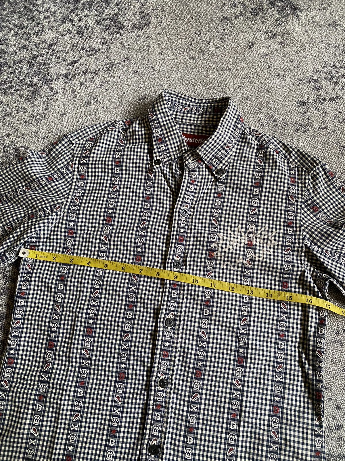 Hysteric Glamour Y2k Hysteric Glamour skull plaid shirt Size US S / EU 44-46 / 1 - 11 Thumbnail