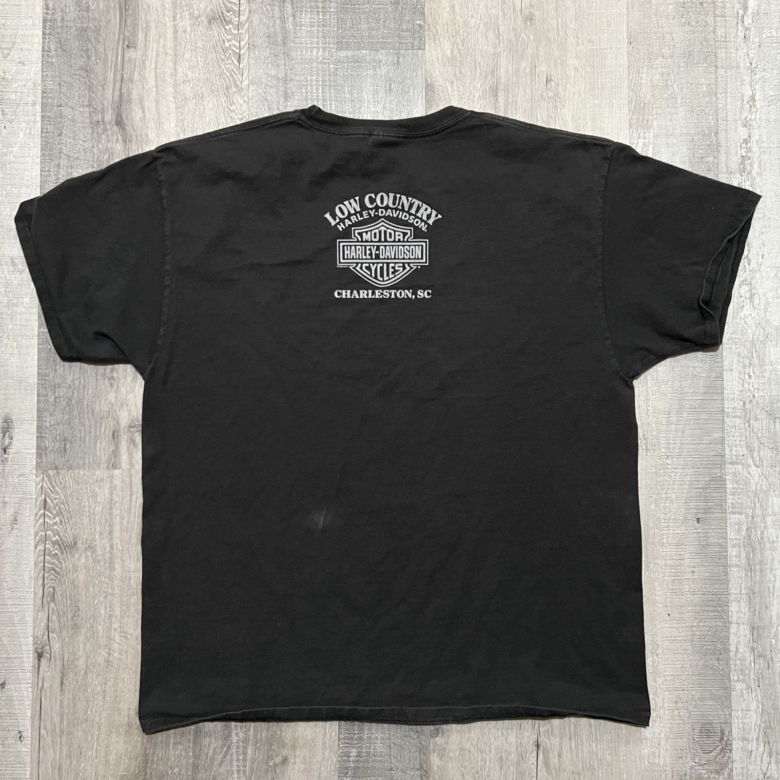 Harley Davidson Harley Davidson Pink Logo Charleston South Carolina T Shirt Size US XL / EU 56 / 4 - 2 Thumbnail