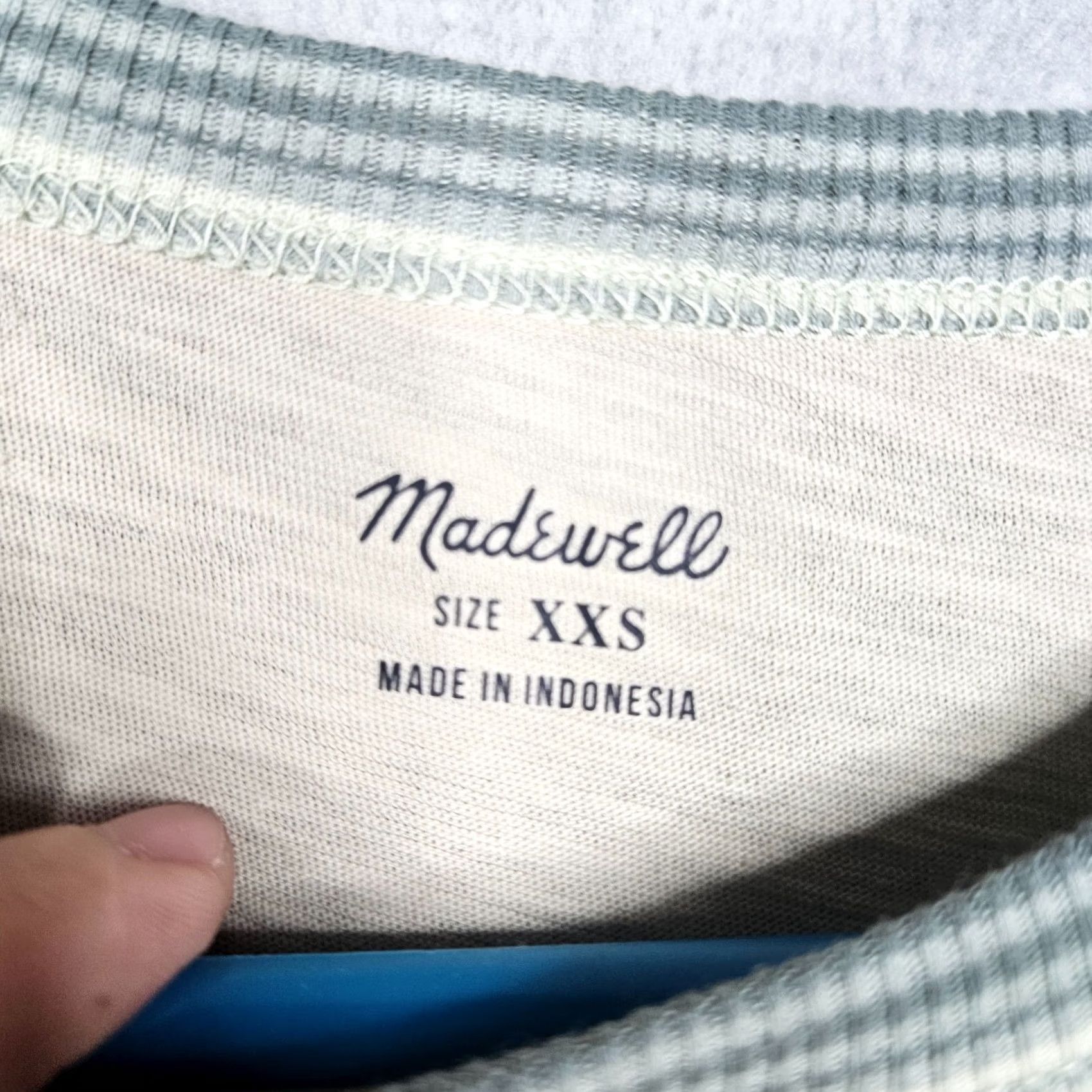 Madewell Madewell Women's Short Sleeve T-Shirt Beige 2XS Regular Cotton Blend Round Neck Pullover Casual New Size XXS / US 00 / IT 34 - 5 Thumbnail