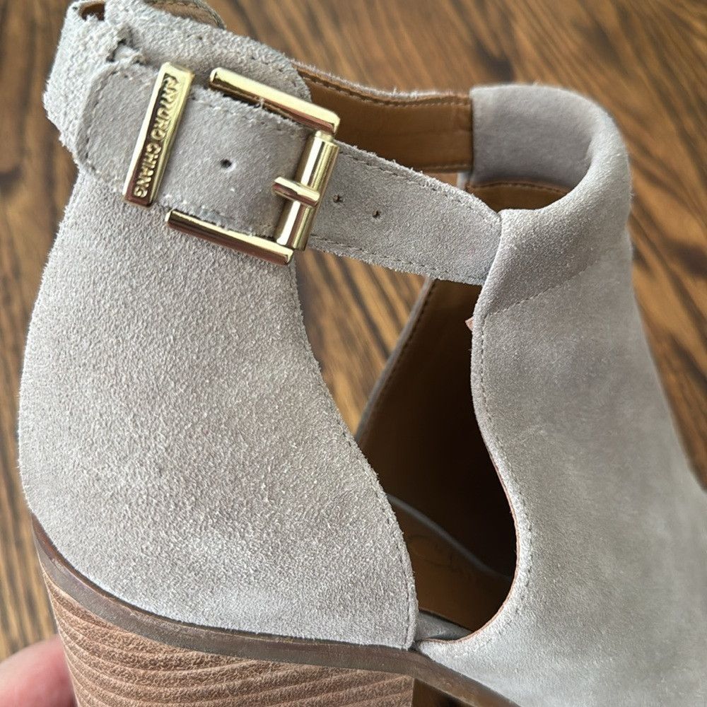 Other Arturo Chiang ‘Cordeliah' Split Shaft Peep Toe Suede Bootie Size US 9 / IT 39 - 4 Thumbnail