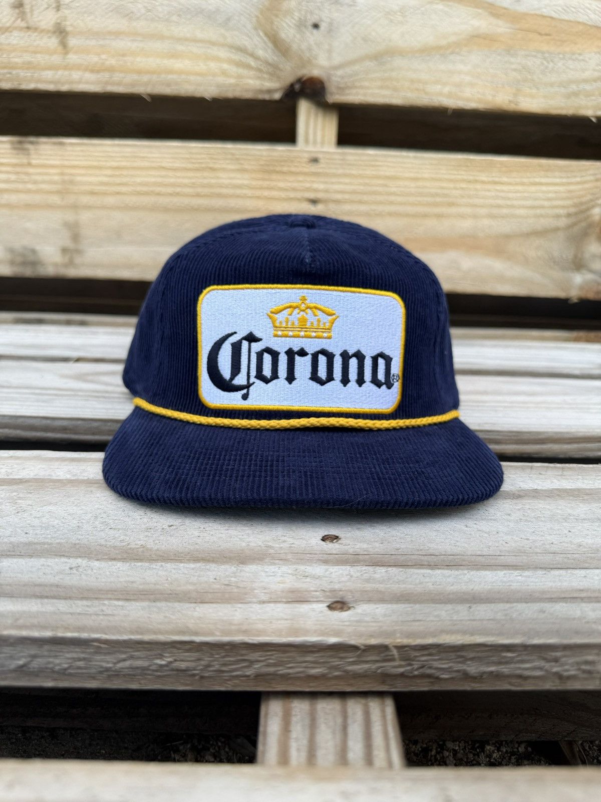 Other Corona Extra Embroidered Corduroy Snapback Trucker Hat Size ONE SIZE - 1 Thumbnail