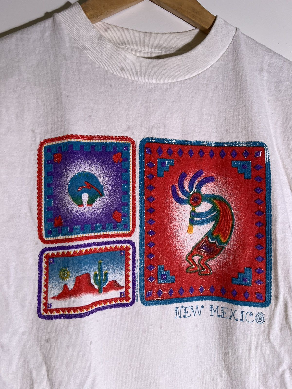 Vintage 90’s 2000’s Y2K VTG Vintage New Mexico NM Desert Art T Shirt Size US M / EU 48-50 / 2 - 3 Thumbnail