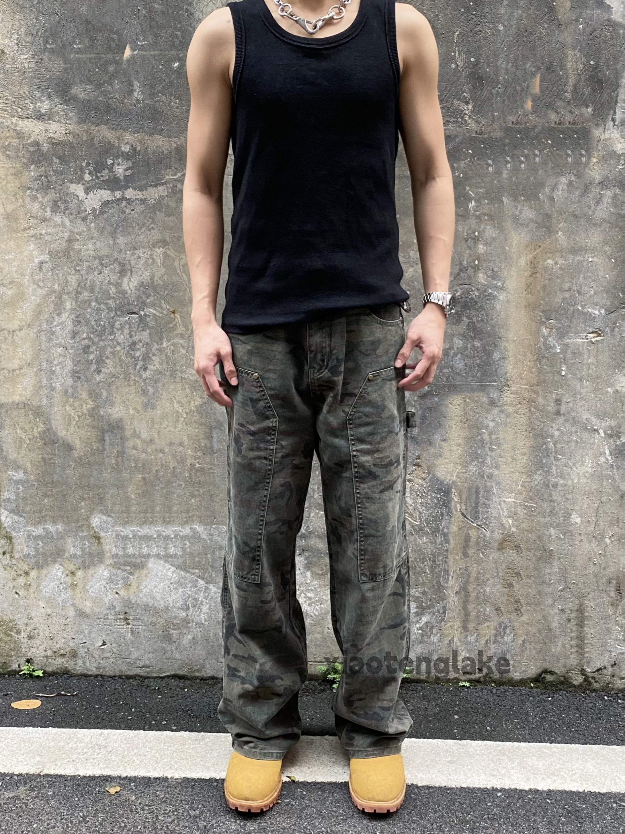Designer × Japanese Brand × Vintage Utility military loose baggy work outdoor carpenter pants Size US 32 / EU 48 - 1 Thumbnail