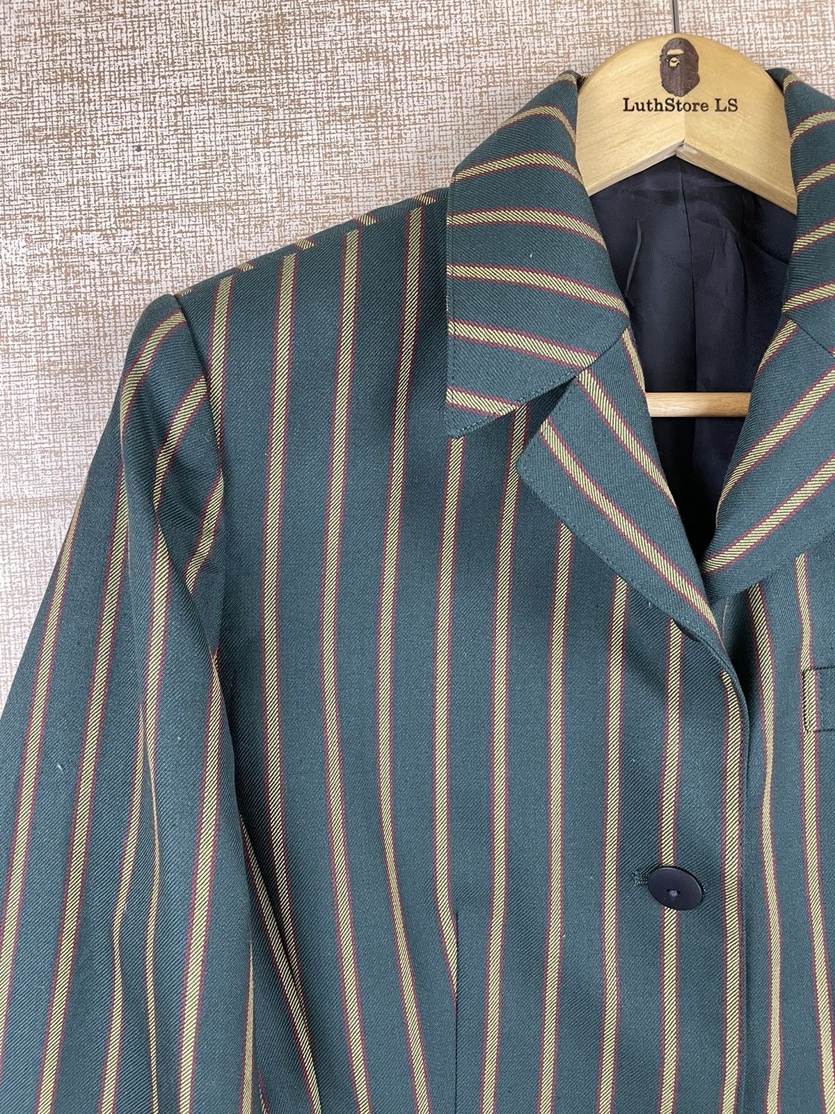 Jean Paul Gaultier 🔥Jean Paul Gaultier Junior Green Stripes Jacket Size US M / EU 48-50 / 2 - 9 Thumbnail