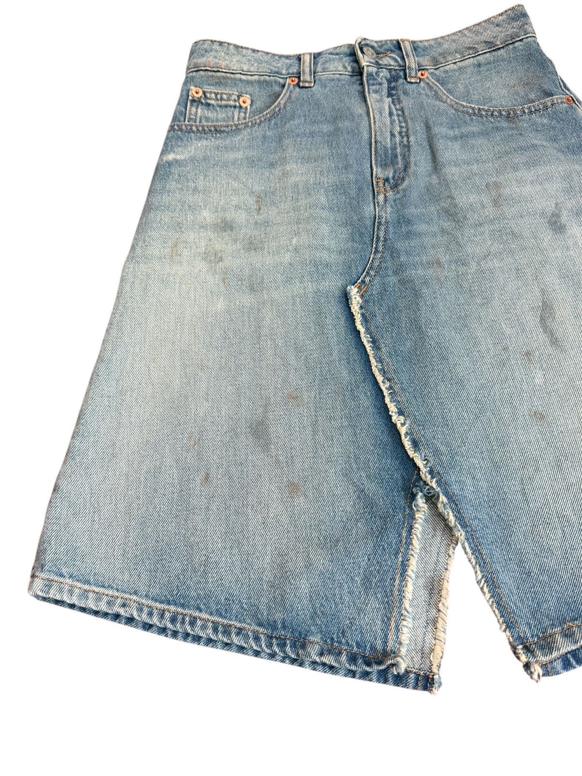 Maison Margiela MAISON MARGIELA DENIM SKIRT M6 Size 28" / US 6 / IT 42 - 2 Thumbnail