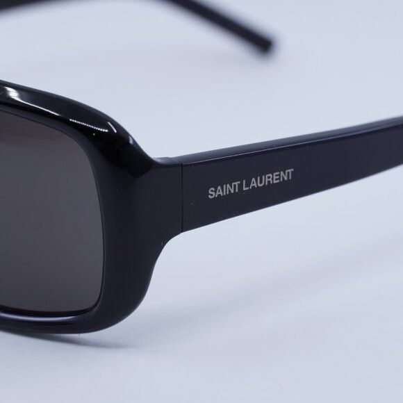 Saint Laurent Paris Saint Laurent SL569Y 001 Sunglasses Black Aviator Frame Size ONE SIZE - 10 Thumbnail