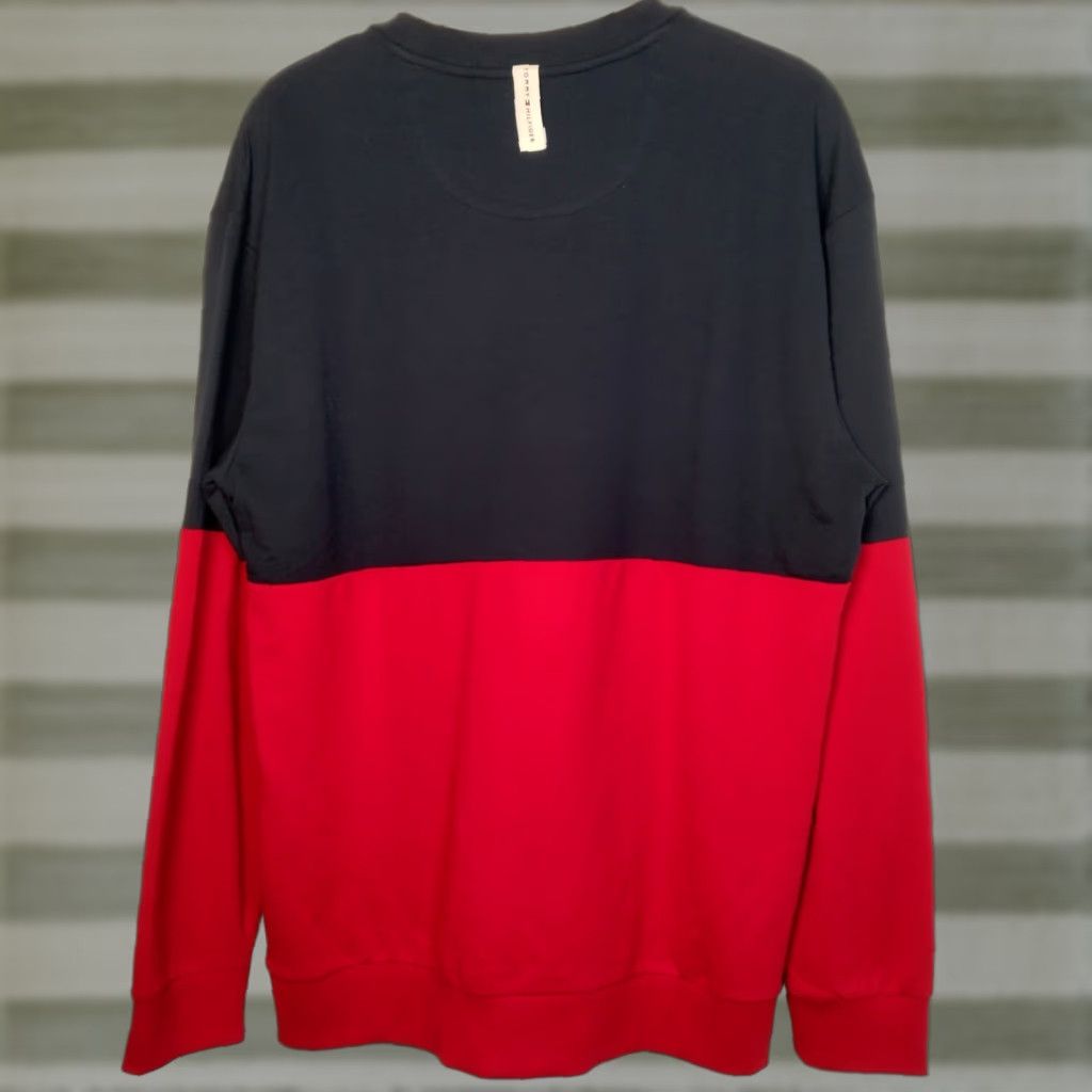 Tommy Hilfiger Tommy Hilfiger Shirt Mens L Long Sleeve Red Colorblock Knit Cotton Polyester Sleepwear Top Product Line Tommy Sleepwear Crew Neck Pullover Size US L / EU 52-54 / 3 - 1 Thumbnail