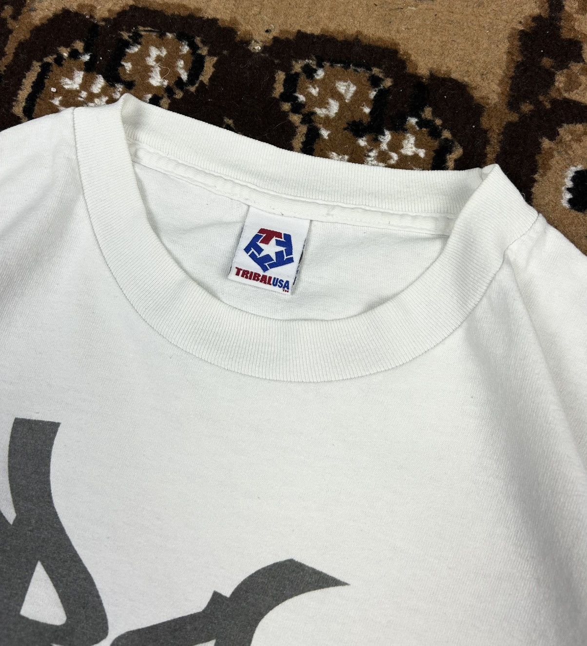 Tribal Streetwear × Vintage Vintage Tribal USA Tee Shirt Rare Skull Print Y2K Size US L / EU 52-54 / 3 - 6 Thumbnail