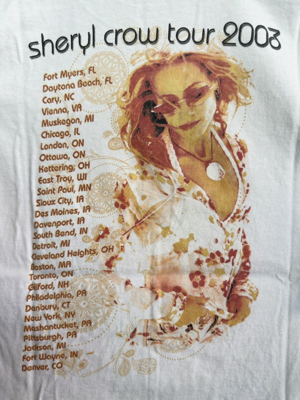 Band Tees Sheryl Crow 2003 Tour Vintage Shirt Size US L / EU 52-54 / 3 - 7 Thumbnail