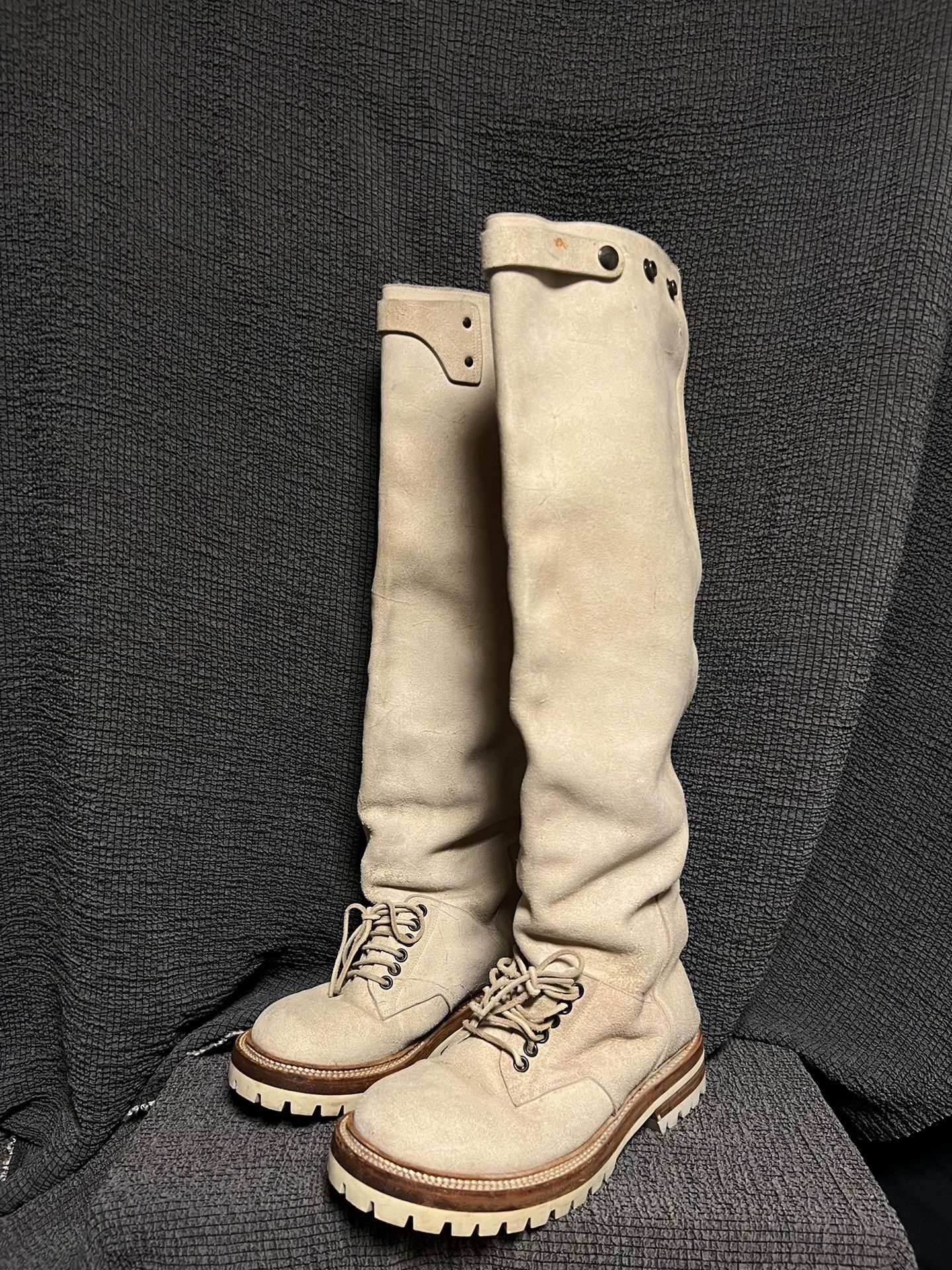 Rick Owens Rick Owens Archive Long Beige Boots Size US 8.5 / EU 41-42 - 1 Thumbnail