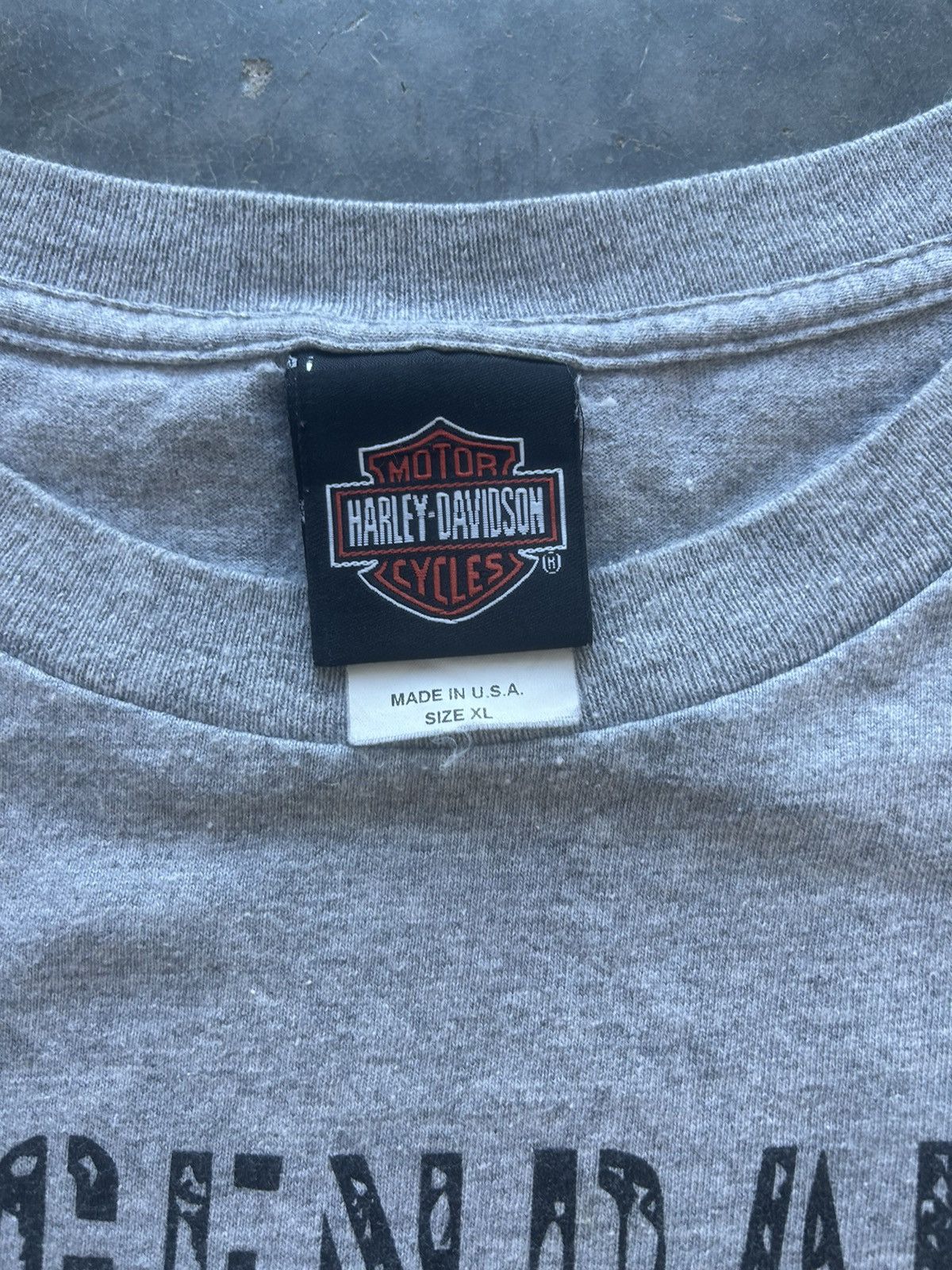 Harley Davidson × Vintage Vintage Y2K Harley Davidson Graphic Tee Double Sided Size US XL / EU 56 / 4 - 4 Thumbnail